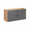 Meuble sous vasque - 120 x 46 x 61 cm - Madera Grey