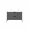 Meuble sous vasque - 120 x 46 x 61 cm - Madera Grey