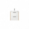 Meuble sous vasque - 60 x 46 x 61 cm - Duramen White