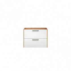 Meuble sous vasque - 80 x 46 x 61 cm - Duramen White