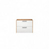 Meuble sous vasque - 80 x 46 x 61 cm - Duramen White