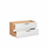 Meuble sous vasque - 120 x 46 x 61 cm - Duramen White