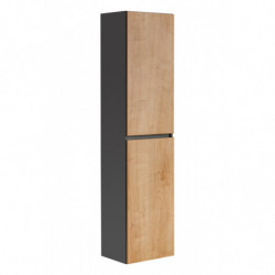 Grande armoire murale - 40 x 33 x 170 cm - Stéphanie Grey Oak