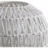 Lampadaire en papier - Aspect rotin - D 25 x H 150 cm - Blanc