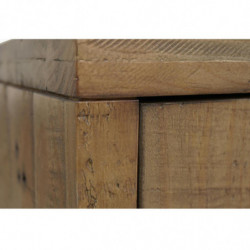Buffet en bois recyclé - Patio - L 200 x l 42 x H 80 cm - Marron