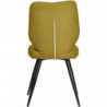 Lot de 2 chaises - Barbara - L 44 x P 52 x H 87 cm - Jaune moutarde