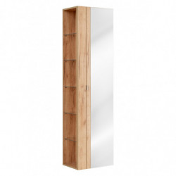 Grande armoire miroir murale - 45 x 33 x 170 cm - Elise Oak