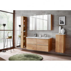 Grande armoire miroir murale - 45 x 33 x 170 cm - Elise Oak