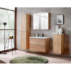 Armoire panier à linge Capri Oak - 35 x 35 x 80 cm - Meuble bas