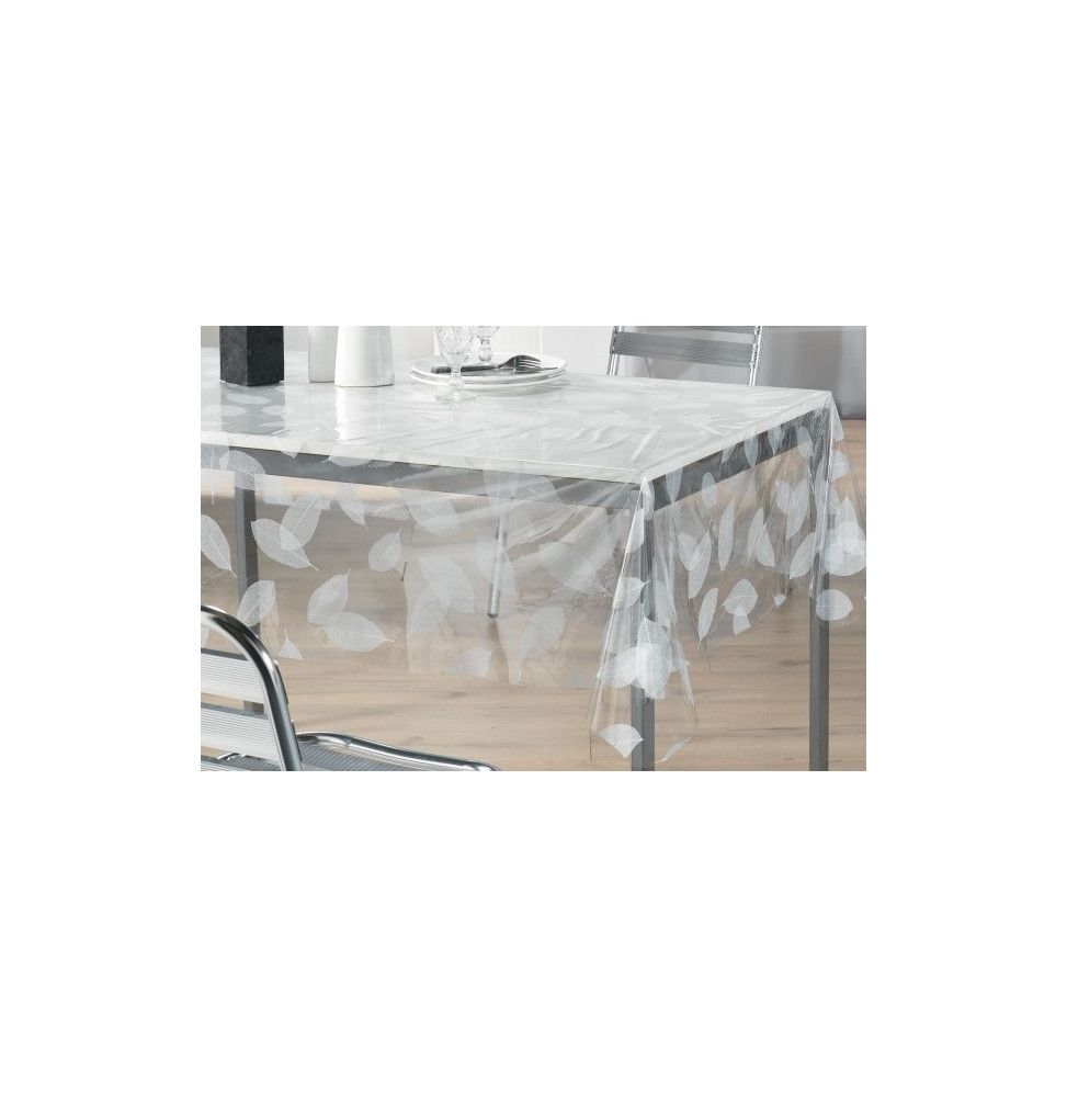 Nappe imperméable rectangulaire en PVC - 140 x 240 cm - Imprimé feuilles