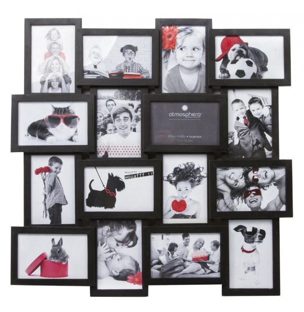 Pele-mele -  16 photos 10 x 15 cm standards - Noir