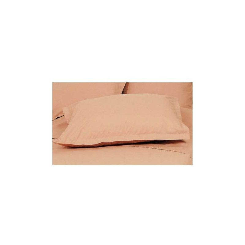 Taie d'oreiller en percale de coton - Manoir - 50 x 70 cm - Vieux rose
