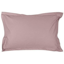 Taie d'oreiller en percale de coton - Manoir - 50 x 70 cm - Prune