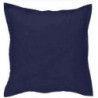 Taie d'oreiller en percale de coton - Manoir - 65 x 65 cm - Bleu marine