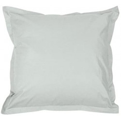 Taie d'oreiller en percale de coton - Manoir - 65 x 65 cm - Gris perle