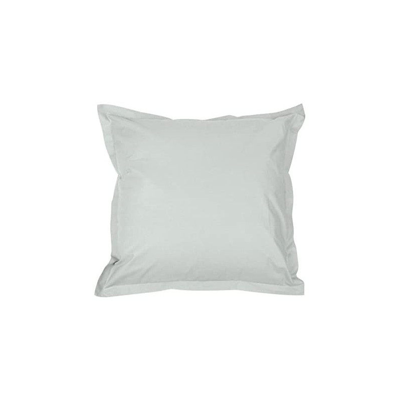Taie d'oreiller en percale de coton - Manoir - 65 x 65 cm - Gris perle