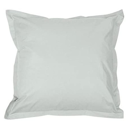 Taie d'oreiller en percale de coton - Manoir - 65 x 65 cm - Gris perle