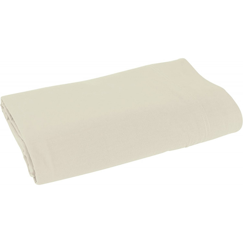 Drap plat en coton - Palace - 240 x 300 cm - Blanc