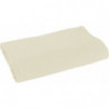 Drap plat en coton lavé - Palace - 240 x 300 cm - Blanc nacré
