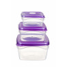 Lot de 3 Tupperware Freska Square - Tailles différentes