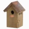 Nichoir antique en cuivre - L 11,3 x l 14,2 x H 20,1 cm - Marron