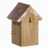 Nichoir antique en cuivre - L 11,3 x l 14,2 x H 20,1 cm - Marron