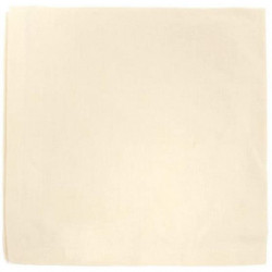 Lot de 6 serviettes de table en coton - Yuco - 45 x 45 cm - Blanc