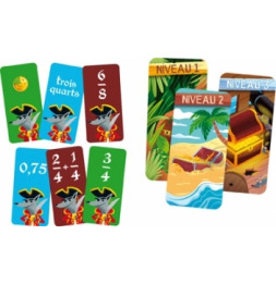 Jeu d'apprentissage - Fractodingo - Jeu de fractions CE2 à CM2