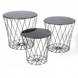 Lot 3 tables d'appoint - D...