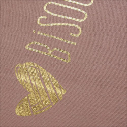 Tapis décoratif - Bisous magiques - 60 x 120 cm - Rose