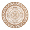 Tapis rond en jute - Slow life - D 120 cm - Beige