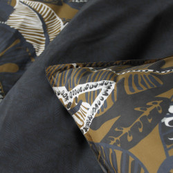 Parure de lit en coton - Teranga - l 220 x L 240 cm - Imprimé végétal