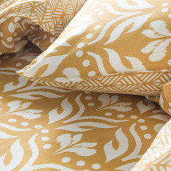 Parure de lit ethnique en coton - 240 x 260 cm - Sunshine - Jaune