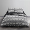 Parure de lit flanelle en coton - 240 x 260 cm - Winter - Gris