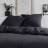 Parure de lit en coton - 220 X 240 cm - Noir