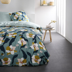 Parure de lit à motif floral - Sunshine - 220 X 240 cm - Vert