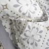 Parure de lit mosaïque de fleurs - Sunshine - 220 X 240 cm - Blanc