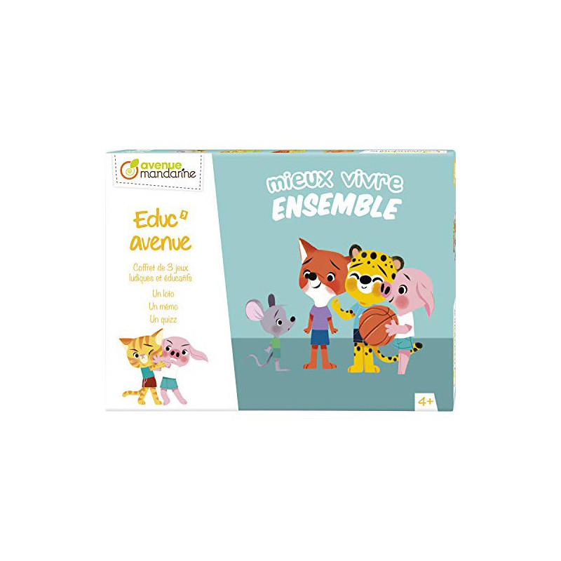 Coffret de 3 jeux - Educ'Avenue - Mieux vivre ensemble - Jeu éducatif