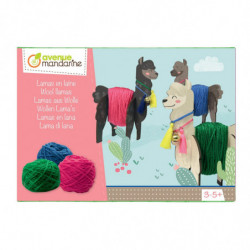 Lamas en laine - New - Coffret créatif - Multicolore
