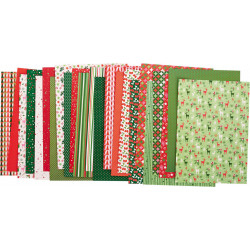 Lot de 96 feuilles de papier - Christmas - A4 - Multicolore