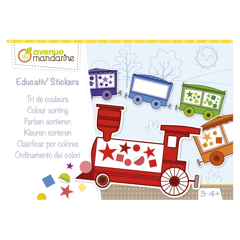 Educativ' Stickers - Tri de couleurs - Wagon