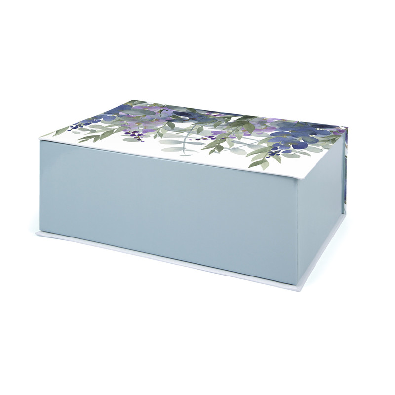 Boîte de rangement - Quintessence - 35,5 x 26 x 13 cm - Bleu