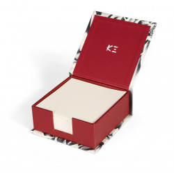 Bloc cube papier - Kenzo - 11 x 11 x 5 cm - 320 feuillets - Rouge