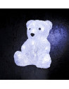 Décoration lumineuse Ourson - 16 LED blanc froid - A piles