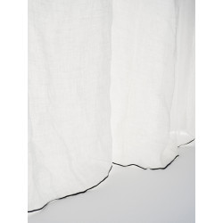 Panneau voile de lin lavé - Adagio - 135 x 280 cm - Blanc neige