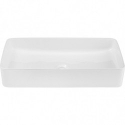 Vasque en céramique Slim - 34 x 61 x 11 cm - Blanc