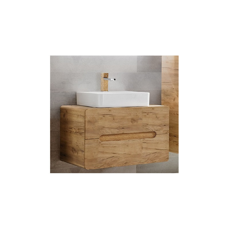 Ensemble meuble sous-vasque + vasque à poser - 80 cm - Aruba Craft