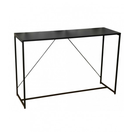 Console en métal - Madison - L 120 x l 39 x H 79 cm - Noir