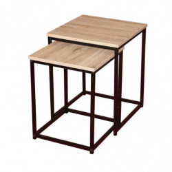 Set de 2 tables d'appoint -...