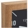 Horloge à poser - L 20 x P 8 x H 23,1 cm - Bois - Marron et noir